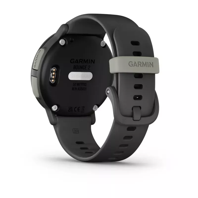 Garmin Bounce 2 smartwatch para niños, AMOLED de 1,2 pulgadas, GPS, Wi-Fi, LTE, Slate Grey (010-03399-00)