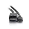 C2G Cable adaptador USB-C a DisplayPort 4K 30 Hz 1,8 m Negro
