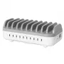 Manhattan Estación de carga USB-C de 10 puertos, salida USB-C: 10x 20 W, máx. 200 W, alimentación de red AC (incl. adaptador US/EU/UK)
