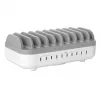 Manhattan Estación de carga USB-C de 10 puertos, salida USB-C: 10x 20 W, máx. 200 W, alimentación de red AC (incl. adaptador US/EU/UK)
