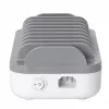 Manhattan Estación de carga USB-C de 10 puertos, salida USB-C: 10x 20 W, máx. 200 W, alimentación de red AC (incl. adaptador US/EU/UK)