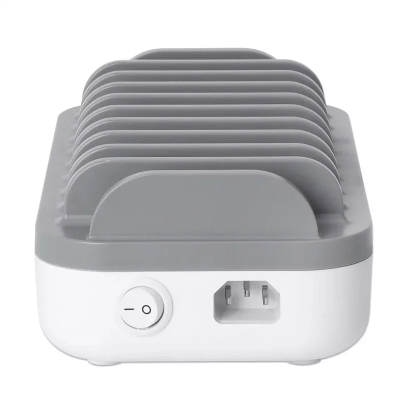 Manhattan Estación de carga USB-C de 10 puertos, salida USB-C: 10x 20 W, máx. 200 W, alimentación de red AC (incl. adaptador US/EU/UK)