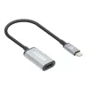 Manhattan Cable USB-C a HDMI, 4K@60Hz, 5 Gbit/s (USB 3.2 Gen1 alias USB 3.0), 15 cm, Negro, conector macho a conector hembra, tres años de garantía