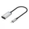 Manhattan Cable USB-C a HDMI, 4K@60Hz, 5 Gbit/s (USB 3.2 Gen1 alias USB 3.0), 15 cm, Negro, conector macho a conector hembra, tres años de garantía