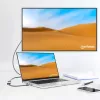 Manhattan Cable USB-C a HDMI, 4K@60Hz, 5 Gbit/s (USB 3.2 Gen1 alias USB 3.0), 15 cm, Negro, conector macho a conector hembra, tres años de garantía
