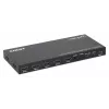 Manhattan Conmutador multivisor HDMI de 4 puertos 4K, switch con cuatro entradas en una pantalla, 4K@30Hz, múltiples opciones de visualización incluyendo imagen en imagen y pantalla dual/cuádruple, botones o mando a distancia, audio de 3,5 mm y Toslink, Negro, 3 años de garantía