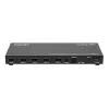 Manhattan Conmutador multivisor HDMI de 4 puertos 4K, switch con cuatro entradas en una pantalla, 4K@30Hz, múltiples opciones de visualización incluyendo imagen en imagen y pantalla dual/cuádruple, botones o mando a distancia, audio de 3,5 mm y Toslink, Negro, 3 años de garantía
