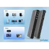 Manhattan Conmutador multivisor HDMI de 4 puertos 4K, switch con cuatro entradas en una pantalla, 4K@30Hz, múltiples opciones de visualización incluyendo imagen en imagen y pantalla dual/cuádruple, botones o mando a distancia, audio de 3,5 mm y Toslink, Negro, 3 años de garantía