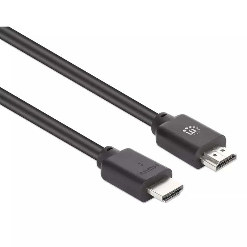 Manhattan Cable HDMI 4K@60Hz con Ethernet, 10 m, apto para TODAS las aplicaciones 4K y 1080p/HD – actualiza ahora o prepárate para el futuro, conector macho a conector macho, Negro, Ultra HD 4K x 2K, garantía de por vida, Premium High Speed