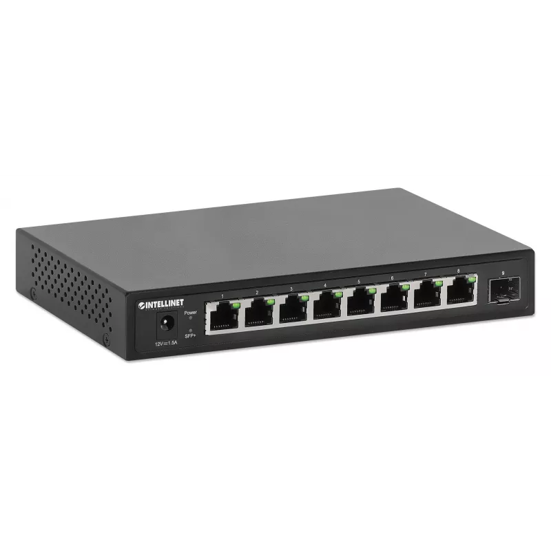 Intellinet Switch de 9 puertos 8 x puertos Ethernet 2,5G y 1 uplink SFP+