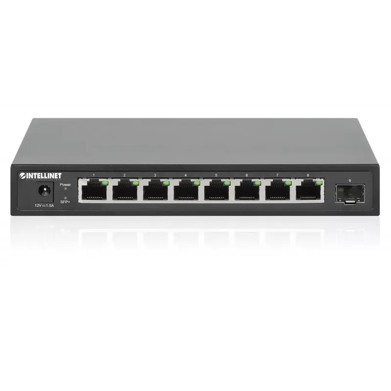 Intellinet Switch de 9 puertos 8 x puertos Ethernet 2,5G y 1 uplink SFP+