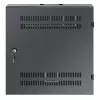 Intellinet Armario de montaje en pared de 19 pulgadas Low-Profile con 4U de raíles horizontales y 2U verticales, carcasa delgada y que ahorra espacio con solo 170 mm de profundidad, ideal para aplicaciones AV, multimedia y de vigilancia, montado, Negro RAL 7021
