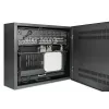 Intellinet Armario de montaje en pared de 19 pulgadas Low-Profile con 4U de raíles horizontales y 2U verticales, carcasa delgada y que ahorra espacio con solo 170 mm de profundidad, ideal para aplicaciones AV, multimedia y de vigilancia, montado, Negro RAL 7021