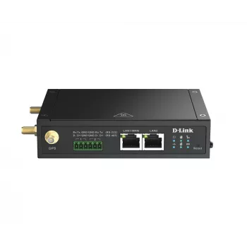 D-Link gateway IIoT 4G LTE, gateway móvil, negro, 4G, LTE, LTE, MicroSD (TransFlash), externo