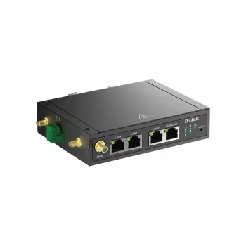 D-Link router VPN Wi-Fi 4G LTE M2M, router de red móvil, negro, montaje en carril DIN, 802.11b, 802.11g, Wi-Fi 4 (802.11n), 300 Mbit/s, 4G