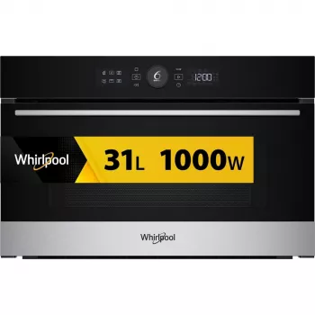 Whirlpool WMD54MX Microondas con grill de encastre negro, acero inoxidable 31 L 1000 W