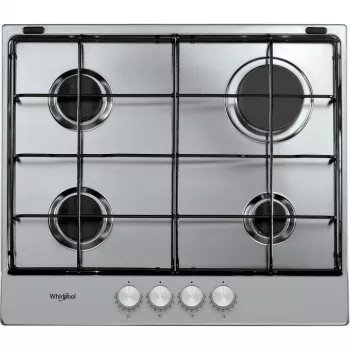 Whirlpool TGML 650 IX Acero inoxidable encastre 58 cm gas 4 zonas de cocción