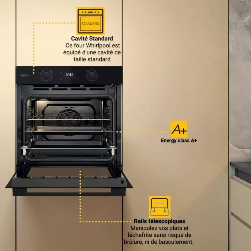 Whirlpool OMSK58RU1SB 71 L negro