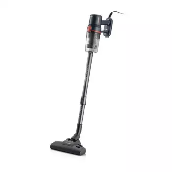 Ariete 2708 Handy Force One, escoba eléctrica y aspirador de mano, 600W, 2en1, tecnología ciclónica, sin bolsa, depósito 0,6L, filtro HEPA.
