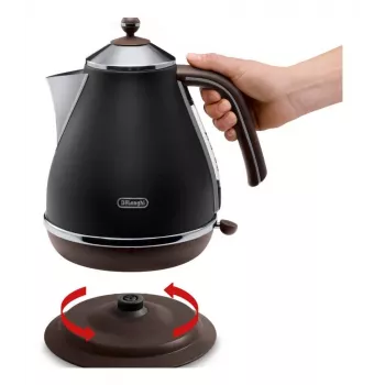 De’Longhi KBOV 2001.BK Hervidor 1,7 l 2000 W negro, marrón