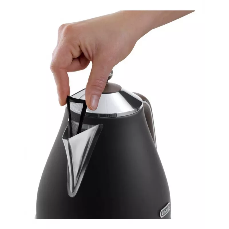 De’Longhi KBOV 2001.BK Hervidor 1,7 l 2000 W negro, marrón