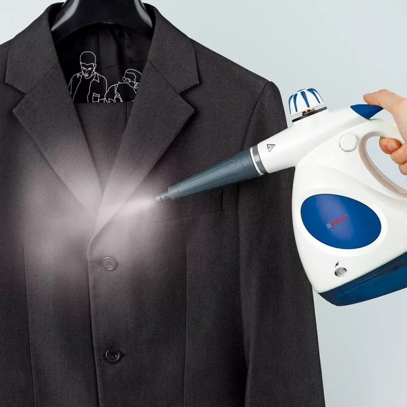 Polti Vaporetto First Limpiador a vapor portátil 0,2 L 1000 W azul, blanco