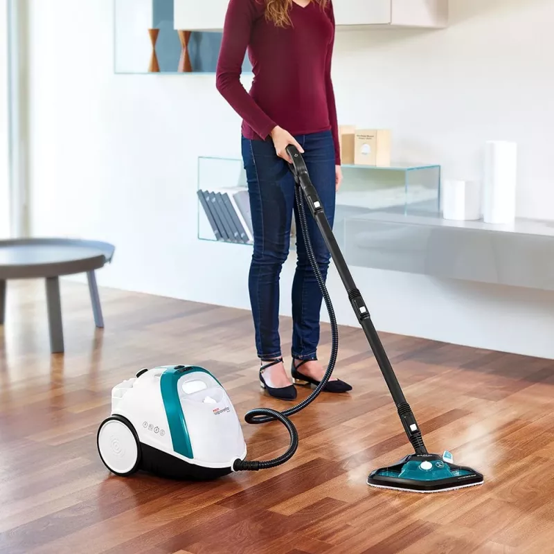 Polti Vaporetto Smart 100_T Limpiador a vapor de cilindro 1500 W azul, blanco