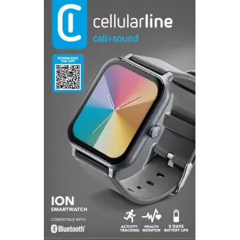 Smartwatch Cellularline ION Bluetooth® con app, LED, 91 g