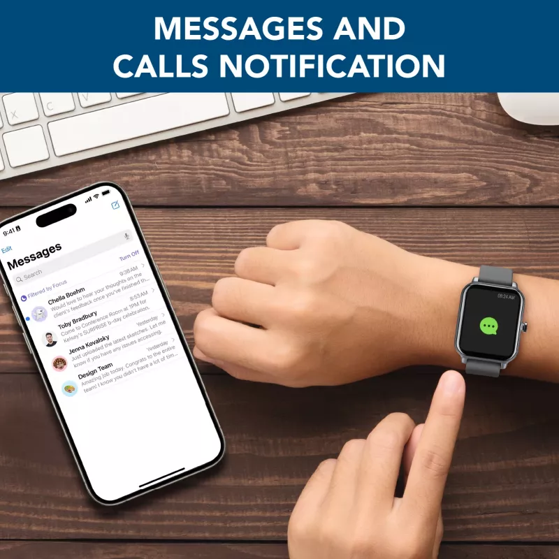 Smartwatch Cellularline ION Bluetooth® con app, LED, 91 g