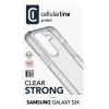 Cellularline Clear Protect – Funda rígida para Galaxy S24 con bordes de goma