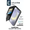 Cellularline Book Agenda - Funda tipo libro para Galaxy S25 Ultra con acabado en piel y cierre magnético