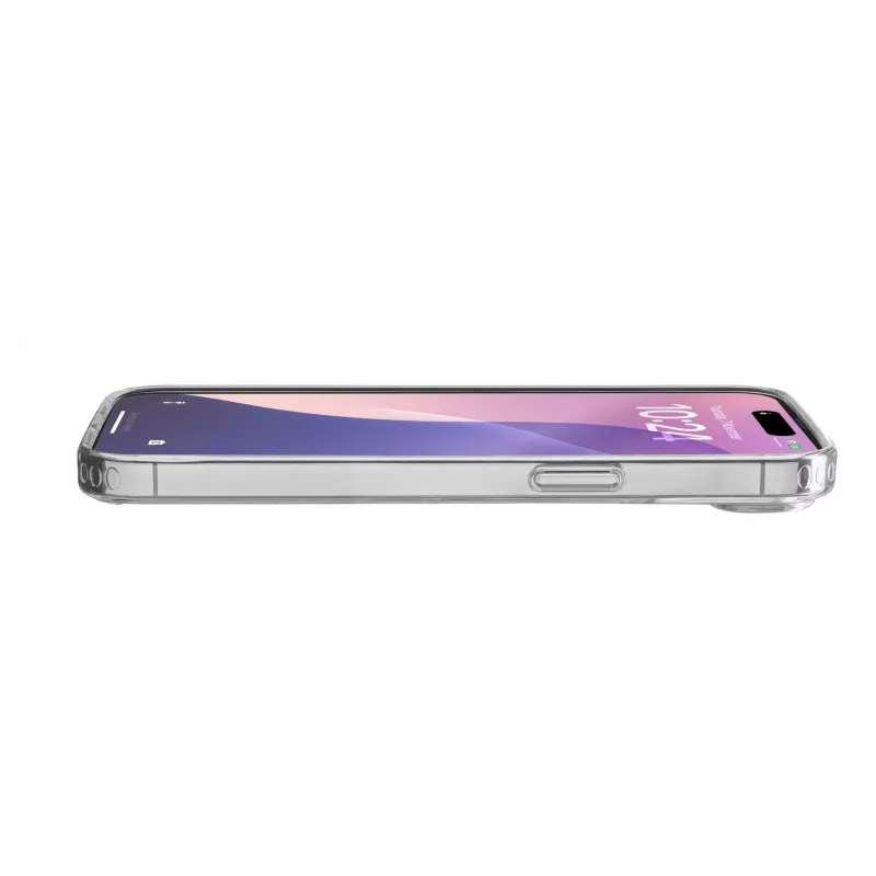 Cellularline Clear Protect - Funda rígida para iPhone 16e/17e con bordes de goma