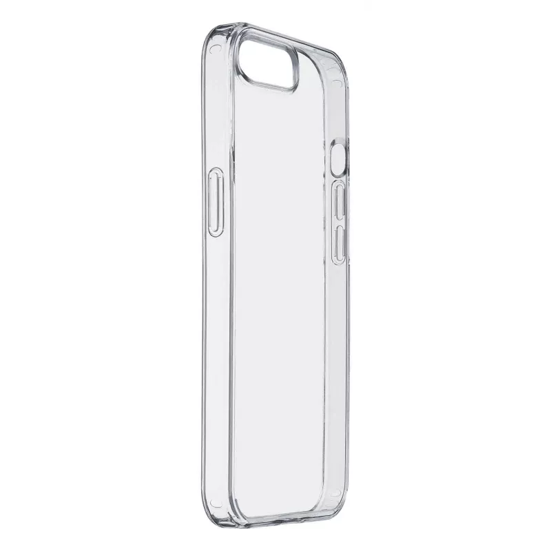 Cellularline Clear Protect - Funda rígida para iPhone 16e/17e con bordes de goma