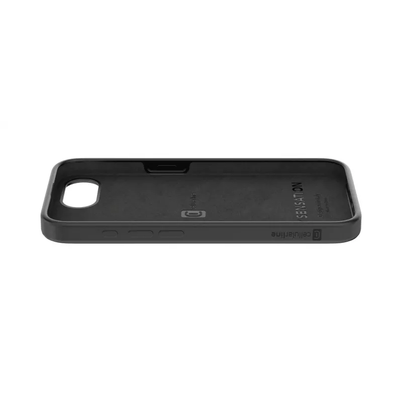 Cellularline Sensation - Funda de silicona soft-touch para iPhone 16e/17e con tecnología antibacteriana Microban® integrada