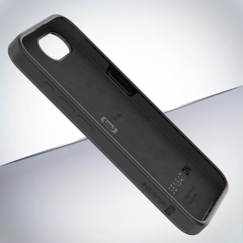 Cellularline Sensation - Funda de silicona soft-touch para iPhone 16e/17e con tecnología antibacteriana Microban® integrada
