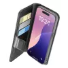 Cellularline Book Agenda - Funda tipo libro efecto piel para iPhone 16e/17e con cierre magnético
