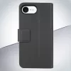 Cellularline Book Agenda - Funda tipo libro efecto piel para iPhone 16e/17e con cierre magnético