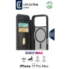 Cellularline Daily Mag - Funda tipo libro para iPhone 17 Pro Max con parte trasera rígida semitransparente compatible con el ecosistema Magsafe®