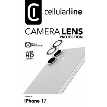 Objetivo de cámara Cellularline - Protección para la cámara del iPhone 17