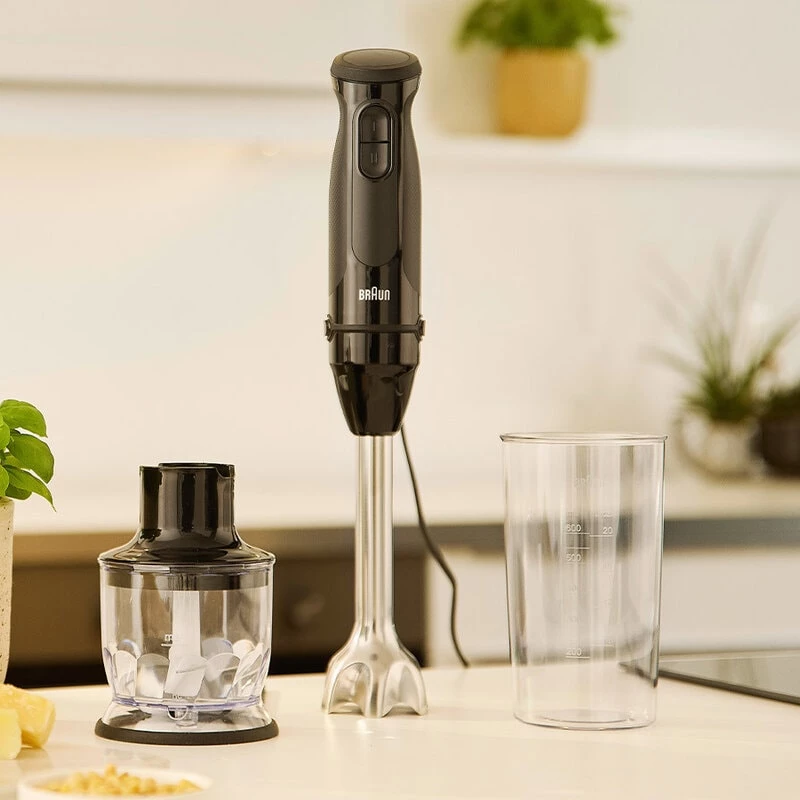 Braun MultiQuick 3 MQ30201M 0,6 l batidora de mano 900 W negro, acero satinado