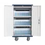 Techly I-CABINET-30DUTY carro/armario portátil de gestión de dispositivos Blanco, Azul