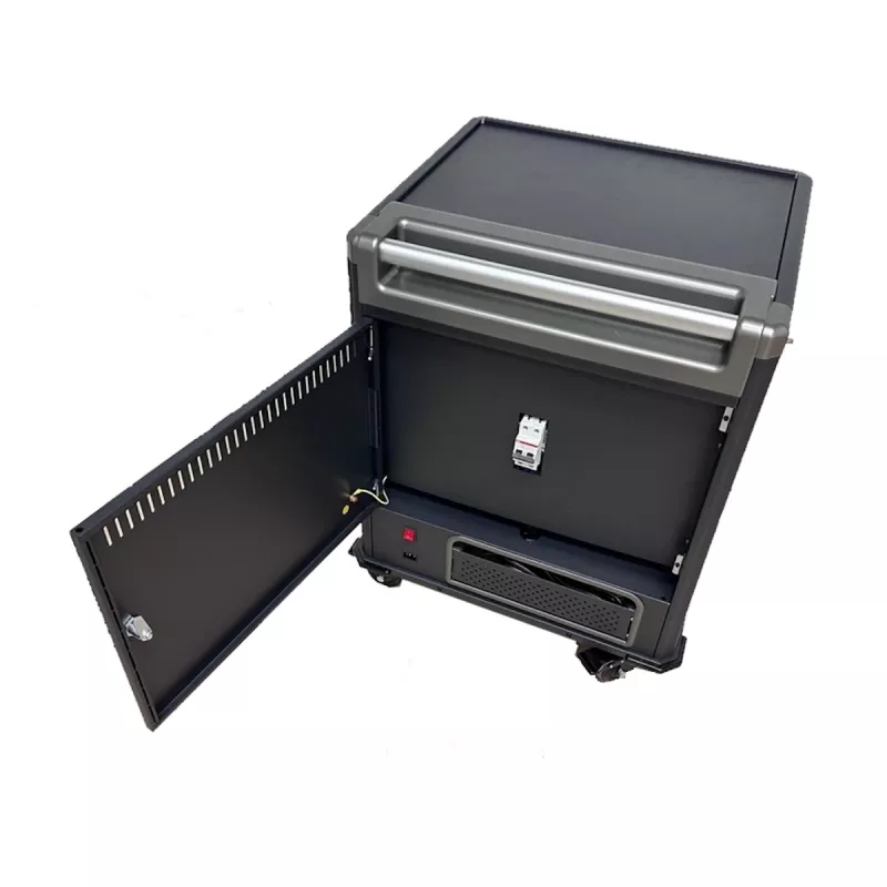 Ewent EW1703 carro/armario portátil de gestión de dispositivos Negro, Gris