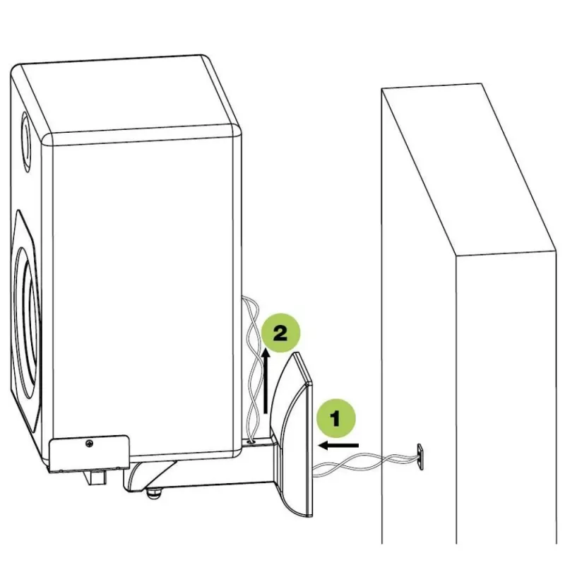 Techly Pareja de soportes de pared para altavoces hasta 25 kg Negro ICA-SP SS201