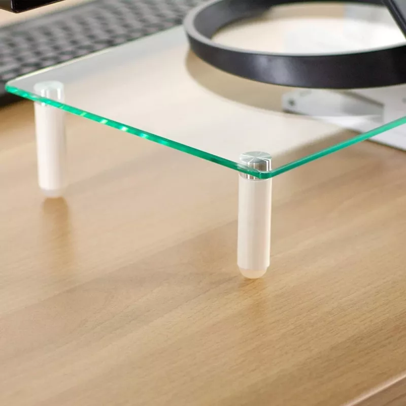 Techly Alzamonitores universal de sobremesa, de pie, 20 kg, 33 cm (13