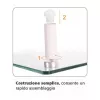 Techly Alzamonitores universal de sobremesa, de pie, 20 kg, 33 cm (13