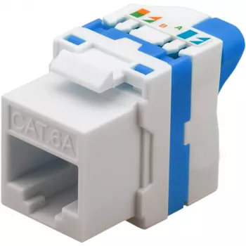 Techly CAT 6a KeyStone Conector hembra RJ45 UTP no apantallado sin herramientas IWP-MD C6A/UROTT