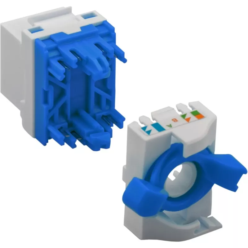 Techly CAT 6a KeyStone Conector hembra RJ45 UTP no apantallado sin herramientas IWP-MD C6A/UROTT
