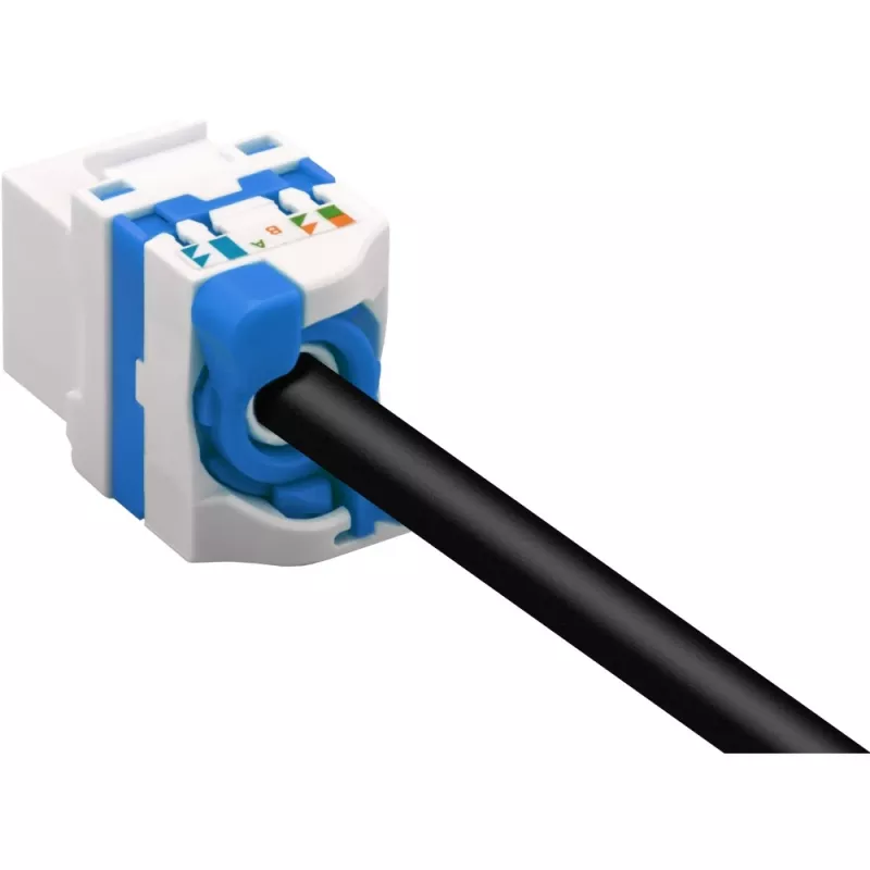 Techly CAT 6a KeyStone Conector hembra RJ45 UTP no apantallado sin herramientas IWP-MD C6A/UROTT