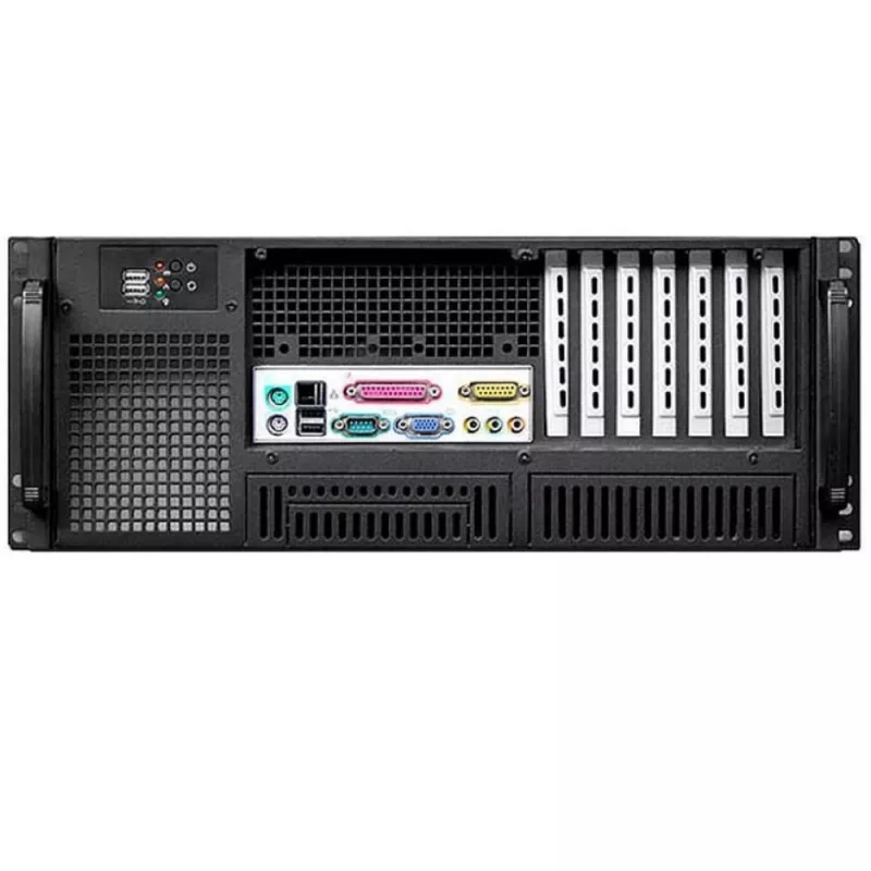 Techly Caja rack industrial 19/sobremesa 4U ultracompacta negra I-CASE MP-P4HX-BLK6