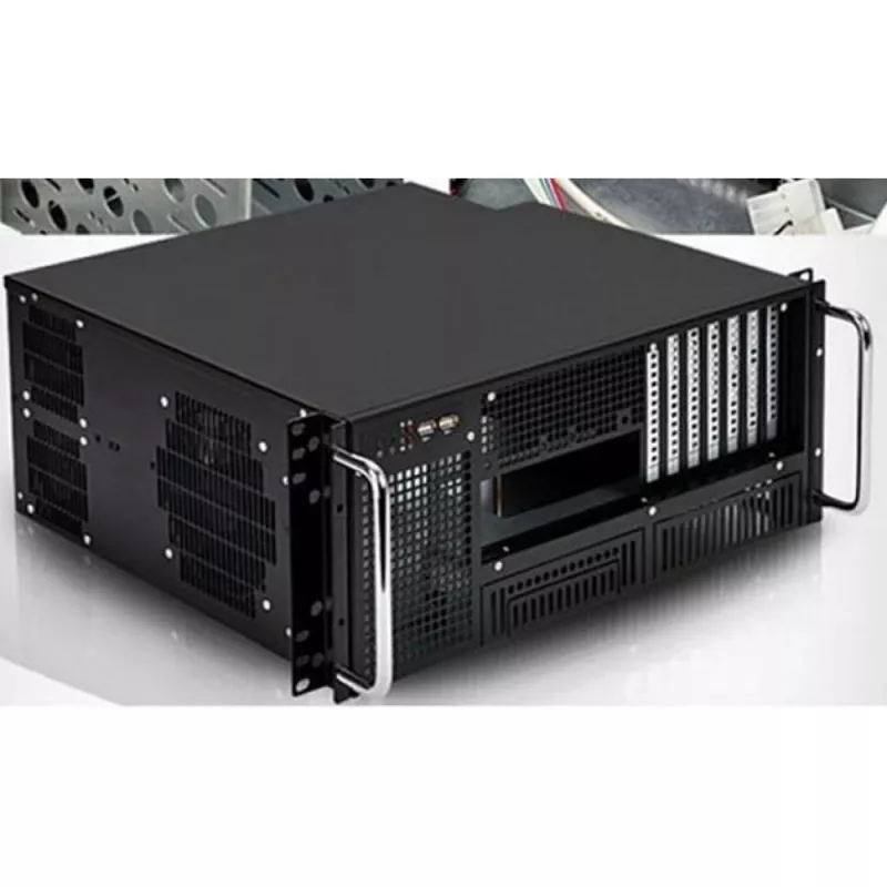 Techly Caja rack industrial 19/sobremesa 4U ultracompacta negra I-CASE MP-P4HX-BLK6